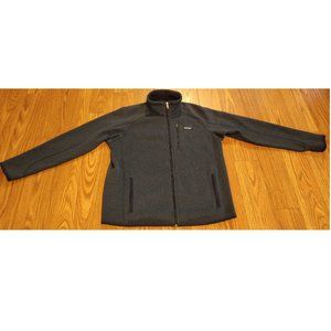 Patagonia fleece full zip blue large